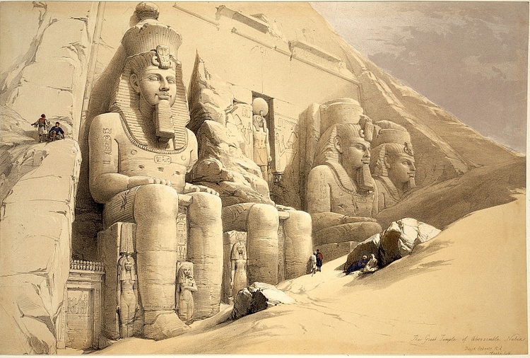 Statues Outside the Temple of Abu Simbel