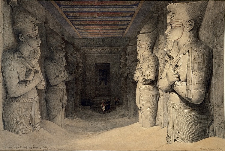 Statues Inside the Temple of Abu Simbel