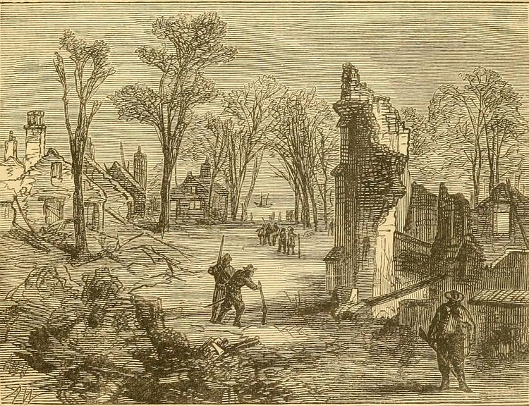 Ruins of Jamestown after Bacon's Rebellion