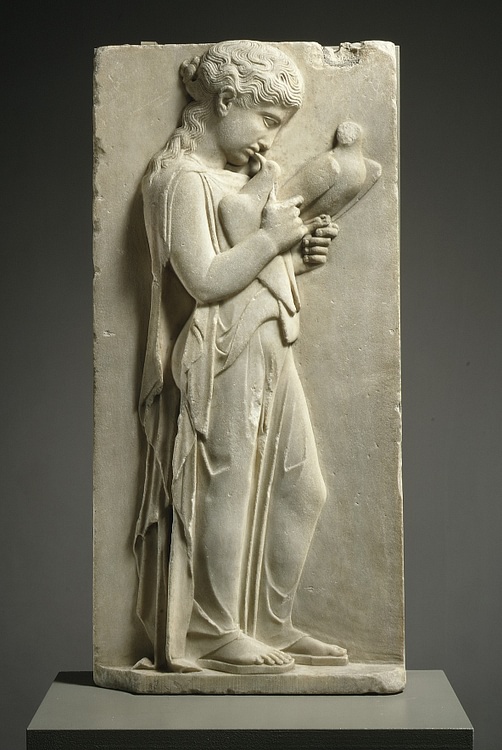 Stele of Little Girl with Doves