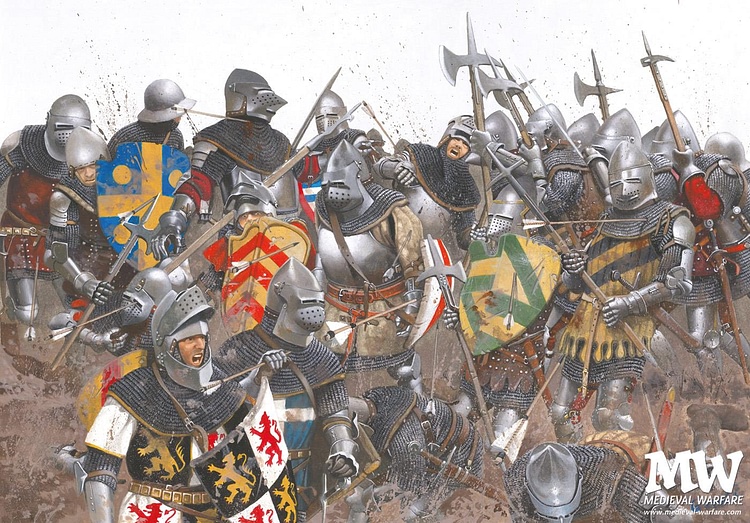 Illustration of the Battle of Agincourt (1415 CE)