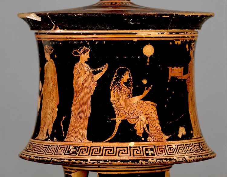 Greek Vase Depicting Wedding Preparations