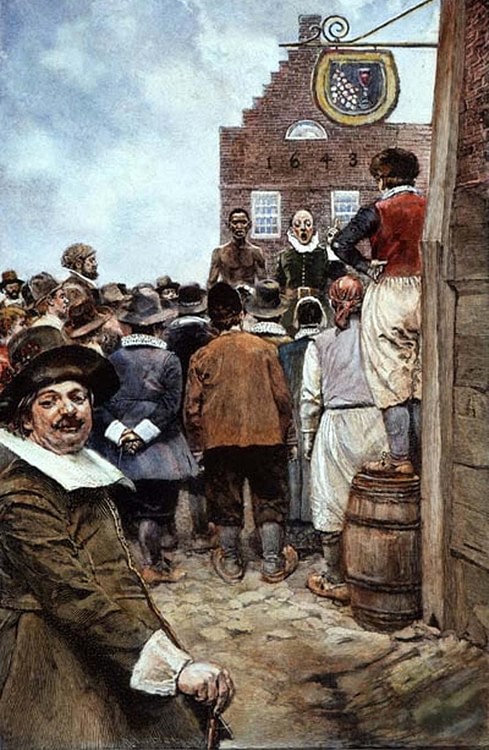 First Slave Auction in New Amsterdam, 1655 CE