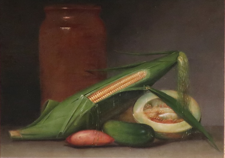 Corn & Cantaloupe by Raphaelle Peale