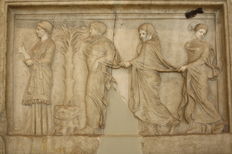 Three Nymphs Plaque