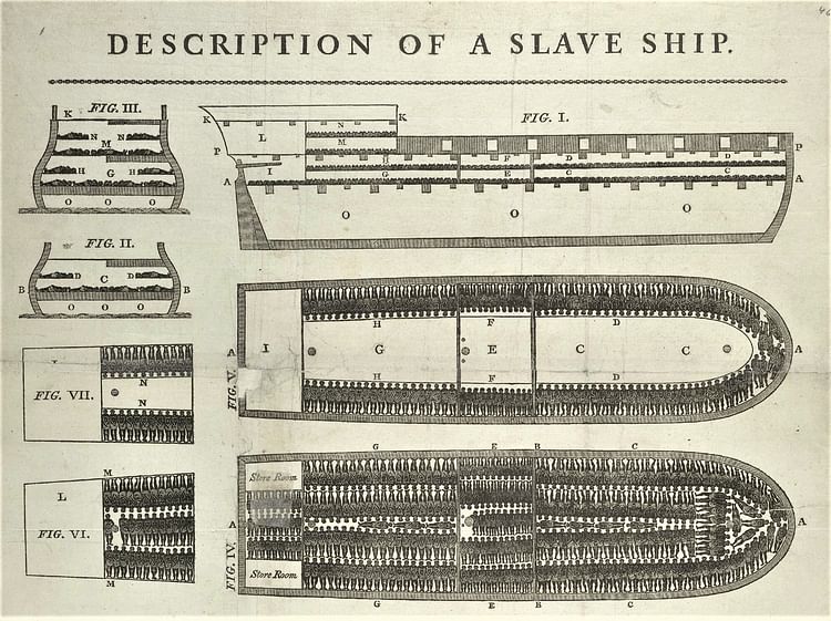 Diagram of the Brooks Slave Ship