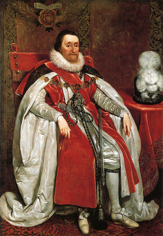James I of England by Mytens