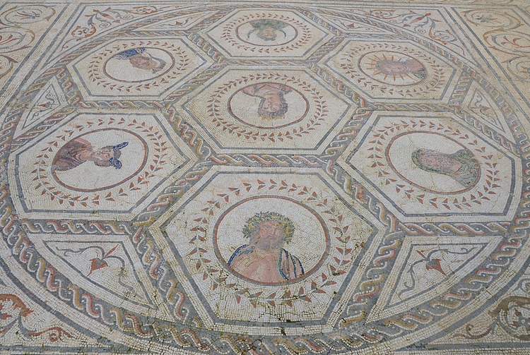 Mosaic with Busts of the Planetary Deities, Italica (Spain)