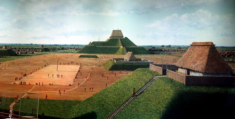 Model of Cahokia Mounds