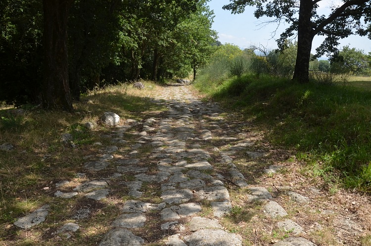 Via Flaminia at Carsulae, Italy