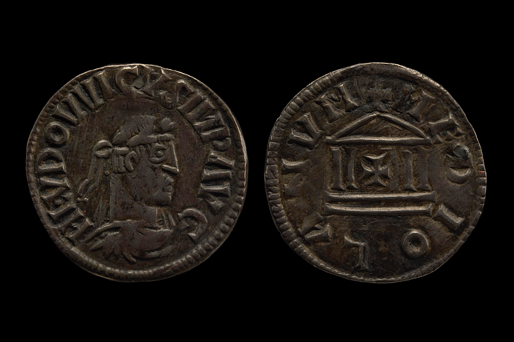 Coin Depiction of Louis the Pious