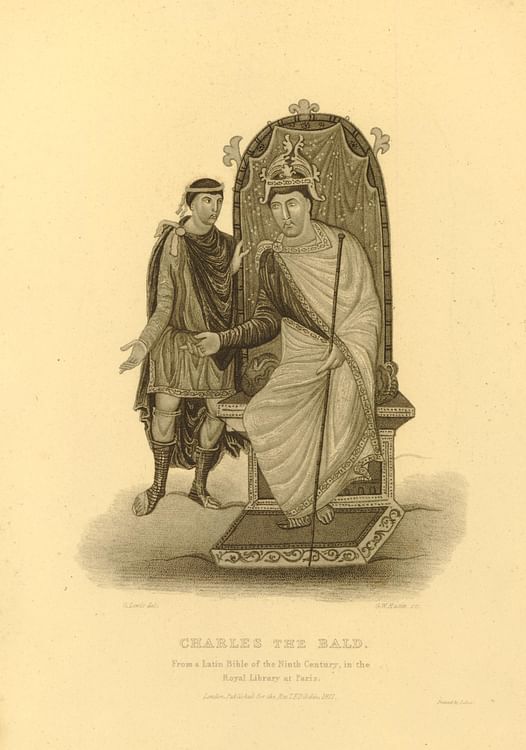 Illustration of Charles the Bald, Holy Roman Emperor