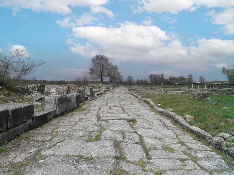 The Cardo of Ancient Dion, Greece