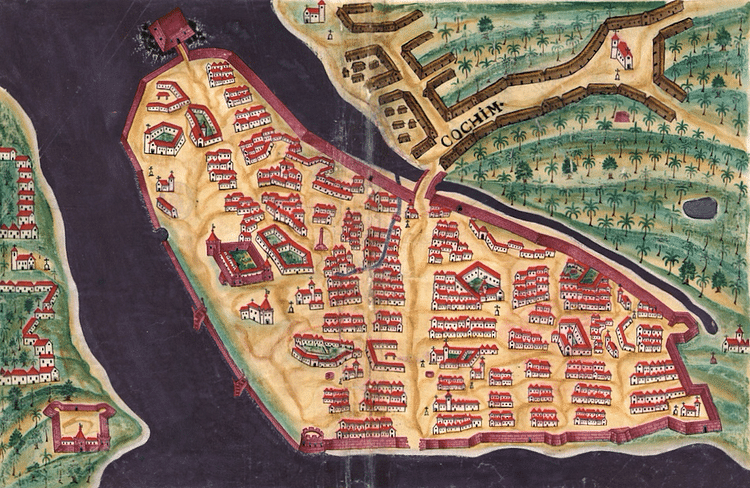 Map of Cochin