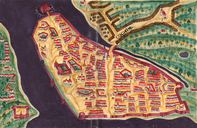 Map of Cochin (Illustration) - World History Encyclopedia