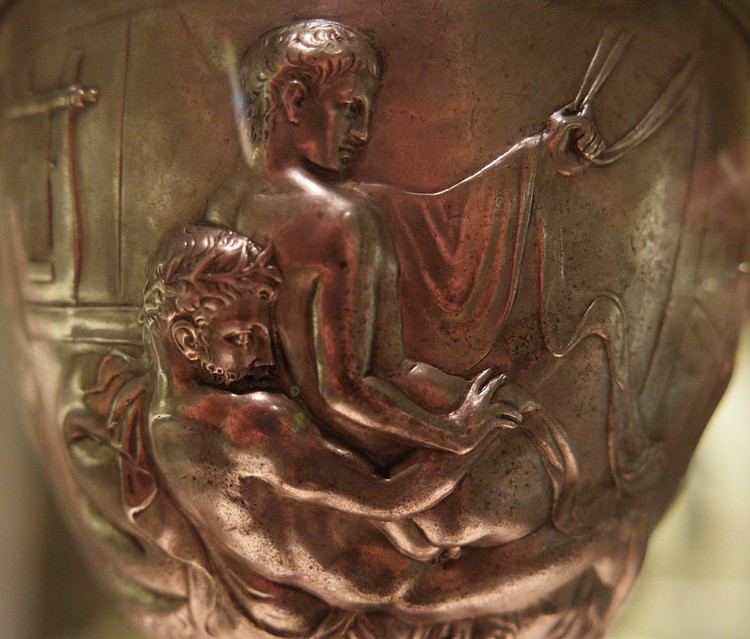 Detail from the Warren Cup