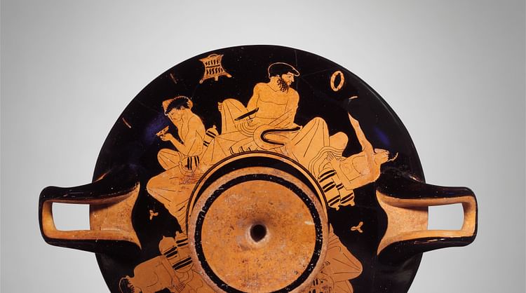 Kylix with Symposium Scene