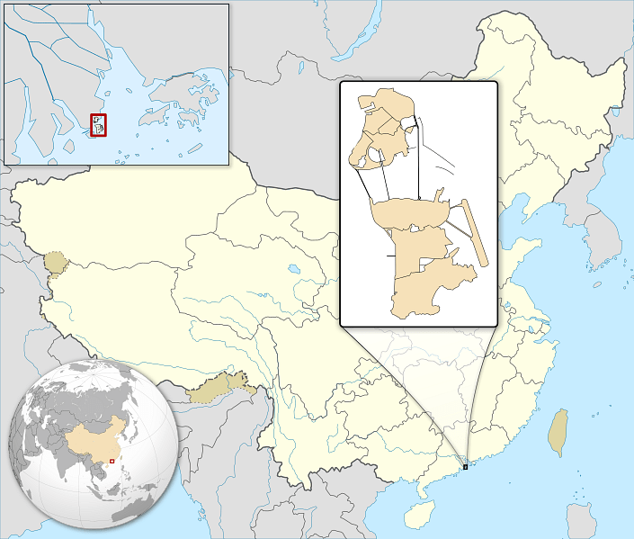 Portuguese Macao Map