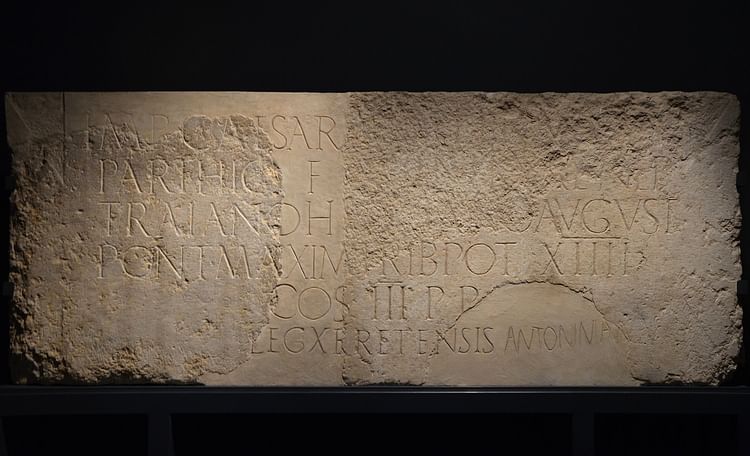 Dedication to Hadrian by Legio X Fretensis