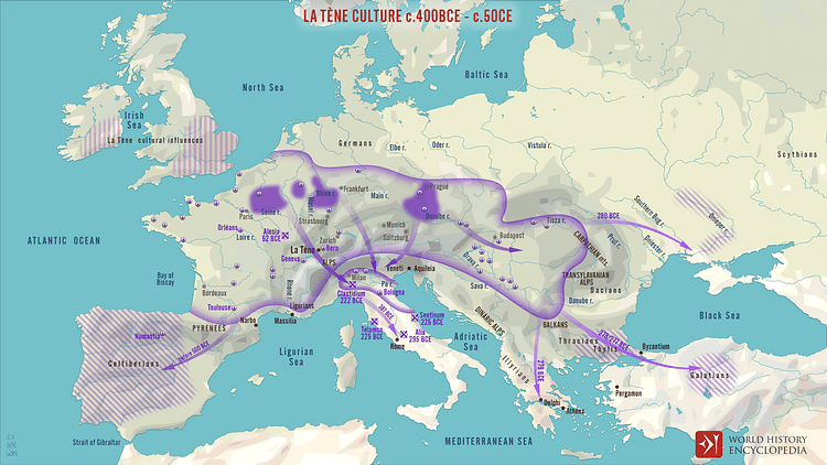 Map of La Tène Culture