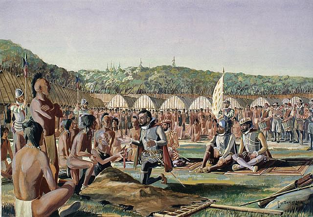 Jacques Cartier a Hochelaga