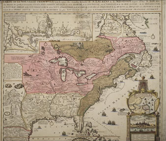 Map of New France