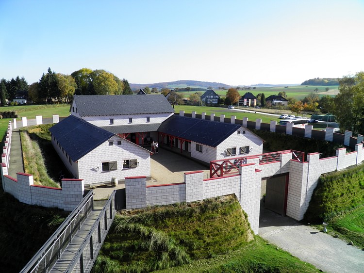 Reconstructed Roman Fortlet in Pohl, Germany