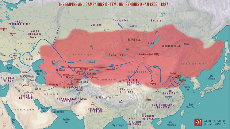 The Campaigns & Empire of Genghis Khan