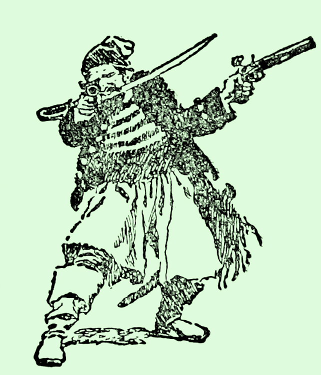 An Armed Pirate by Howard Pyle