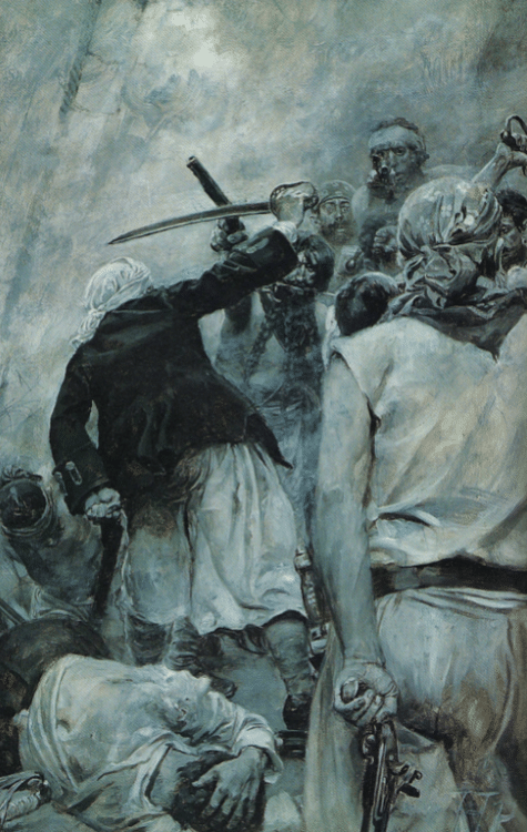 Blackbeard's Death by Pyle