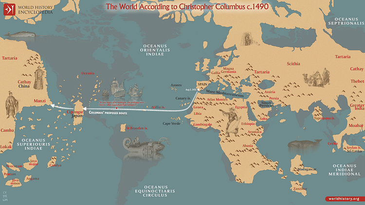 The World According to Columbus c. 1490