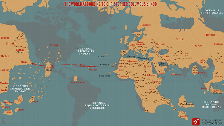 The World According to Columbus c. 1490