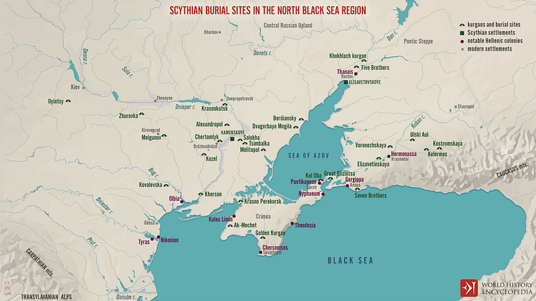 Scythian Burial Sites in the North Black Sea Region