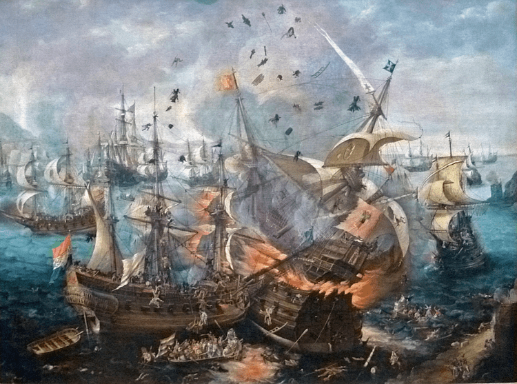 1607 Battle of Gibraltar by van Wieringen
