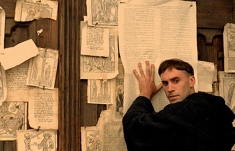 Luther's Ninety-Five Theses Nailed to the Wittenberg Church's Door