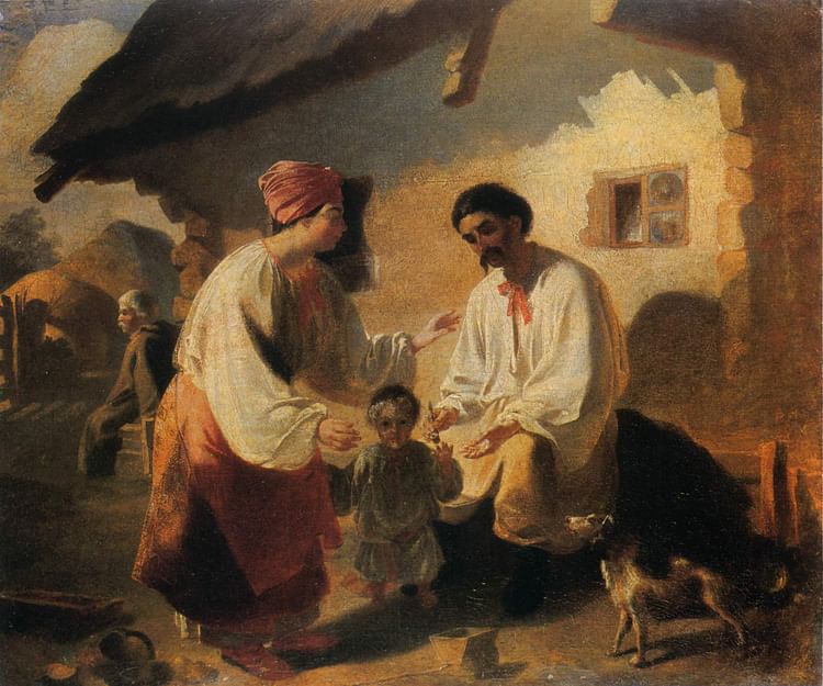 Peasant family by Taras Shevchenko