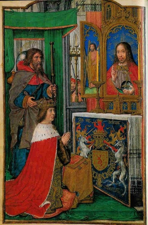 James IV of Scotland Kneeling in Prayer