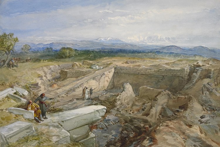 Excavation of Troy, 1877