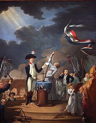 Oath of La Fayette at the Fête de la Fédération, 14 July 1790