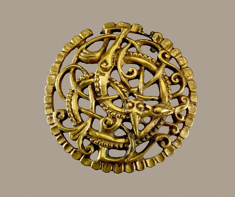 Urnes Style Disc Brooch
