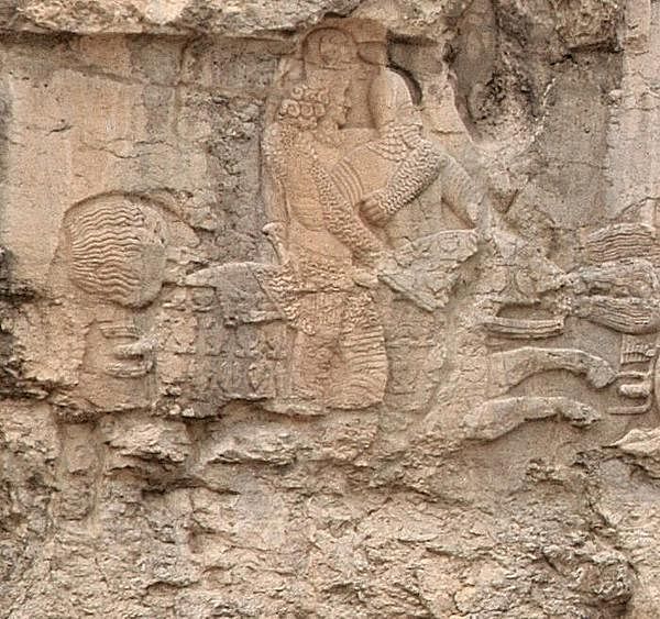 Sassanian and Parthian Riders on the Firuzabad Relief