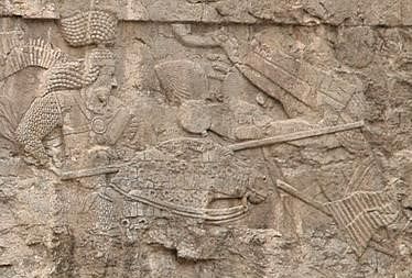 Ardashir I Unseats Artabanus, Firuzabad Relief