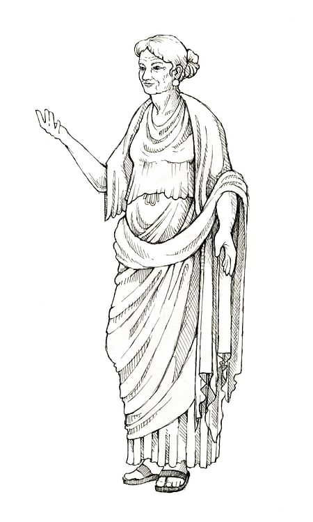 Ancient Roman noblewoman (From the Novel 