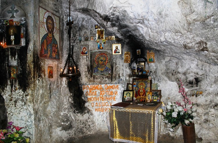St. Simon the Zealot's cave in Abkhazia, Georgia