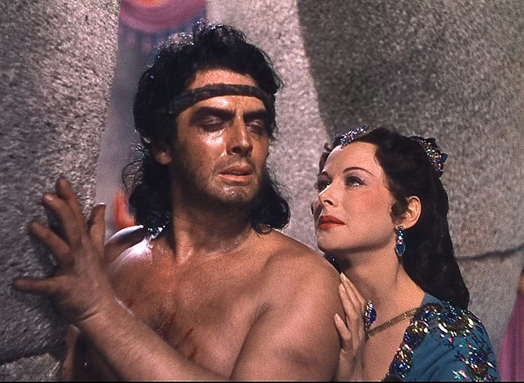 Hedy Lamarr and Victor Mature as Samson and Delilah