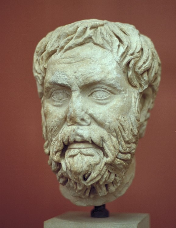 Marble Head of a Greek Philosopher