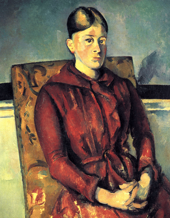 Madame Cézanne in a Yellow Armchair by Paul Cézanne