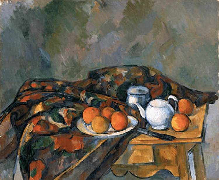 Still Life with a Teapot by Cézanne