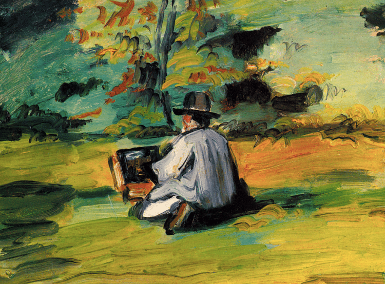 A Painter at Work by Cézanne