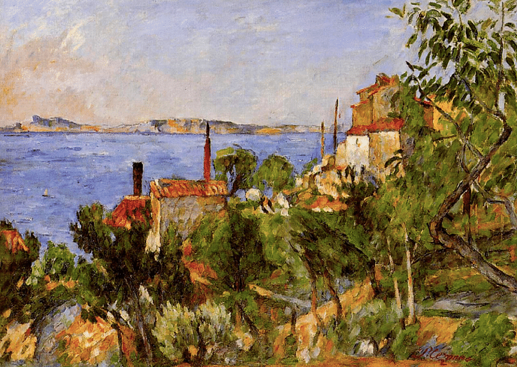 The Sea at L'Estaque by Cézanne